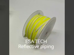 Reflective Fabric Rolls Polyester Visibility With Heat Activated Adhesive